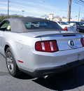 ford mustang 2011 silver v6 premium gasoline 6 cylinders rear wheel drive automatic 08753