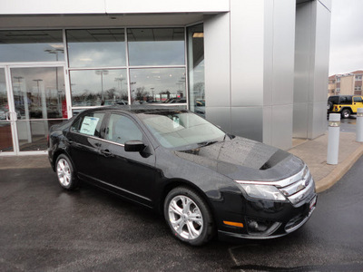 ford fusion 2012 black sedan se gasoline 4 cylinders front wheel drive automatic with overdrive 60546