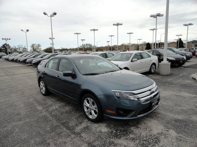 ford fusion 2012 blue sedan se spoiler gasoline 4 cylinders front wheel drive automatic with overdrive 60546