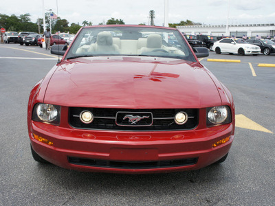ford mustang 2008 dk  red gasoline 6 cylinders rear wheel drive automatic 33021