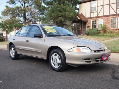 chevrolet cavalier 2000 gold sedan 1 owner only 59k gasoline 4 cylinders front wheel drive automatic 80012