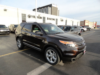 ford explorer 2013 brown suv limited 4x4 flex fuel 6 cylinders 4 wheel drive automatic with overdrive 60546