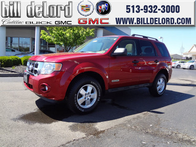 ford escape 2008 dk  red suv xlt gasoline 4 cylinders all whee drive automatic 45036