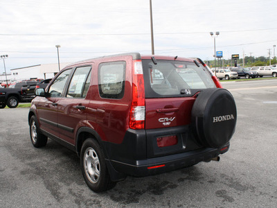 honda cr v 2005 red suv lx gasoline 4 cylinders front wheel drive automatic 27215