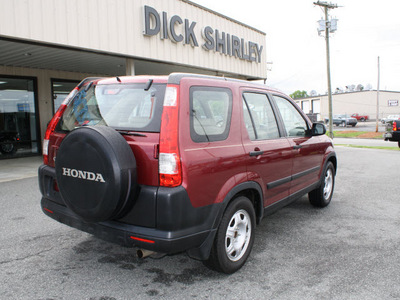 honda cr v 2005 red suv lx gasoline 4 cylinders front wheel drive automatic 27215