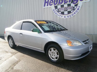 honda civic 2001 silver coupe lx gasoline 4 cylinders front wheel drive 5 speed manual 80905