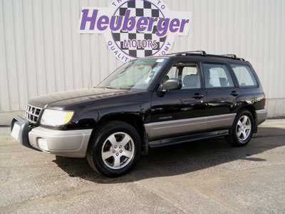 subaru forester 1998 black suv s gasoline 4 cylinders all whee drive automatic 80905