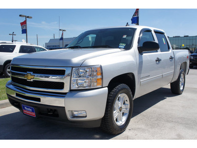 chevrolet silverado 1500 2011 silver lt flex fuel 8 cylinders 4 wheel drive automatic 77090