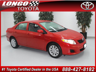 toyota corolla 2010 red sedan le gasoline 4 cylinders front wheel drive automatic 91731