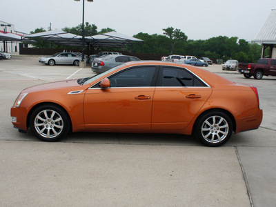 cadillac cts 2008 orange sedan gasoline 6 cylinders rear wheel drive automatic 76087