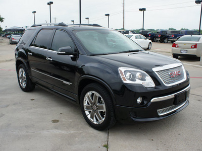 gmc acadia 2011 black suv denali gasoline 6 cylinders front wheel drive automatic 76087