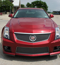 cadillac cts v 2009 red sedan gasoline 8 cylinders rear wheel drive automatic 76087