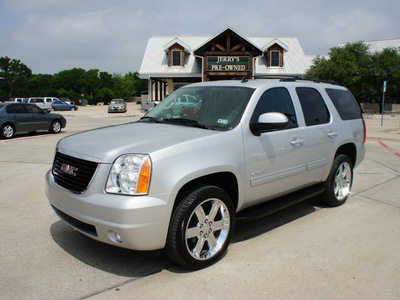 gmc yukon 2012 silver suv slt flex fuel 8 cylinders 4 wheel drive automatic 76087