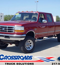 ford f 350 1997 red xlt diesel v8 4 wheel drive automatic 62708