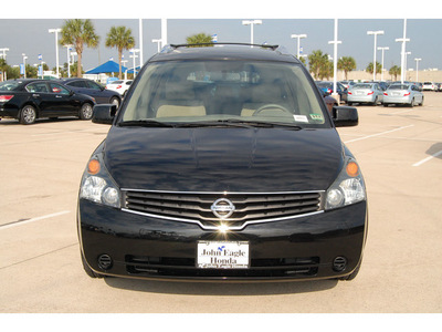 nissan quest 2008 black van 3 5 s gasoline 6 cylinders front wheel drive automatic with overdrive 77065