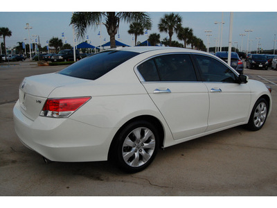 honda accord 2010 white sedan ex l v6 w navi gasoline 6 cylinders front wheel drive automatic 77065