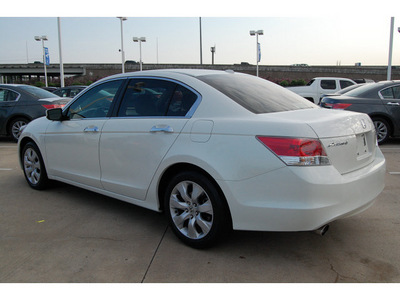 honda accord 2010 white sedan ex l v6 w navi gasoline 6 cylinders front wheel drive automatic 77065