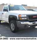 gmc sierra 2500hd 2006 white pickup truck work truck gasoline v8 4 wheel drive 5 speed manual 45840