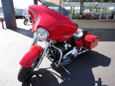 harley davidson flhx 2011 red street glide 2 cylinders 5 speed 45342