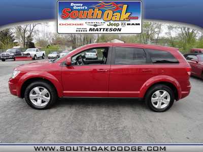 dodge journey 2009 dk  red suv sxt gasoline 6 cylinders front wheel drive automatic 60443