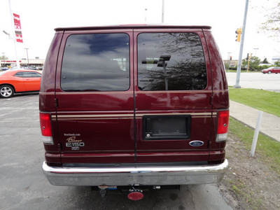 ford e 150 2005 red van conversion 8 cylinders automatic 60443