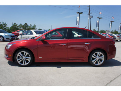 chevrolet cruze 2012 red sedan gasoline 4 cylinders front wheel drive not specified 77090