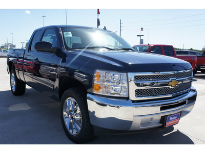 chevrolet silverado 1500 2012 dk  blue pickup truck flex fuel 8 cylinders 2 wheel drive 6 spd auto,elec cntlled a 77090