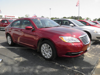 chrysler 200 2011 red sedan lx gasoline 4 cylinders front wheel drive automatic 32447