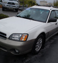 subaru outback 2001 white wagon gasoline 4 cylinders all whee drive automatic 94063