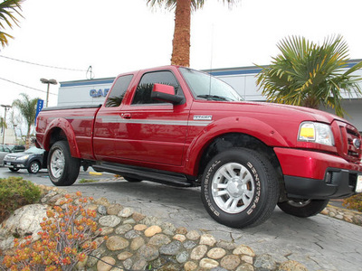 ford ranger 2007 red sport gasoline 6 cylinders rear wheel drive automatic with overdrive 94063