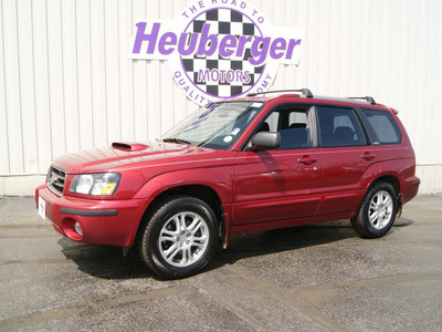 subaru forester 2004 cayenne red suv xt gasoline 4 cylinders all whee drive automatic 80905