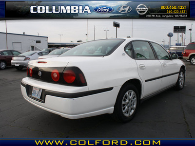 chevrolet impala 2005 white sedan gasoline 6 cylinders front wheel drive automatic 98632