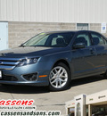 ford fusion 2012 blue sedan sel gasoline 4 cylinders front wheel drive automatic 62034