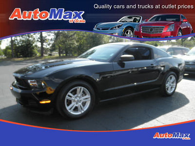 ford mustang 2010 black coupe v6 gasoline 6 cylinders rear wheel drive automatic 34474