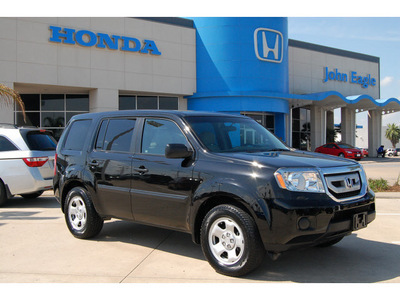 honda pilot 2011 black suv lx gasoline 6 cylinders 2 wheel drive automatic with overdrive 77065