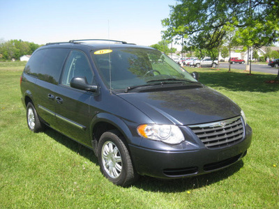 chrysler town and country 2007 blue van touring gasoline 6 cylinders front wheel drive automatic 62863