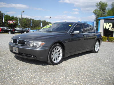 bmw 7 series 2004 gray sedan 745li gasoline 8 cylinders rear wheel drive automatic 27569