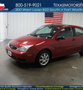 ford focus 2005 red hatchback zx3 se gasoline 4 cylinders front wheel drive automatic with overdrive 76108