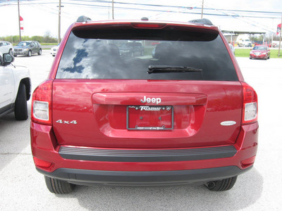 jeep compass 2012 red suv latitude gasoline 4 cylinders 4 wheel drive automatic 45840