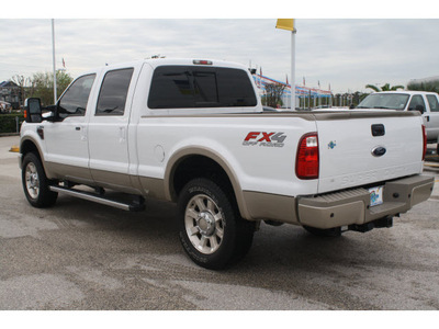 ford f 250 super duty 2010 white king ranch diesel 8 cylinders 4 wheel drive automatic 77388