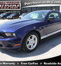 ford mustang 2011 dk  blue coupe v6 premium gasoline 6 cylinders rear wheel drive automatic 77388