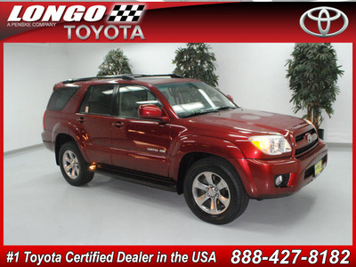 toyota 4runner 2006 red suv limited gasoline 6 cylinders 4 wheel drive automatic 91731