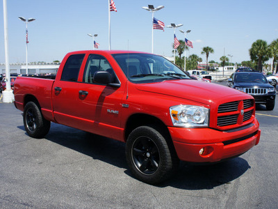 dodge ram pickup 1500 2008 red pickup truck gasoline 8 cylinders rear wheel drive automatic 33021