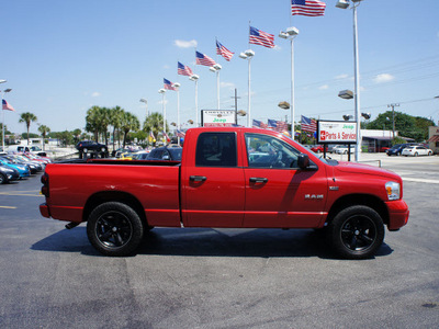 dodge ram pickup 1500 2008 red pickup truck gasoline 8 cylinders rear wheel drive automatic 33021