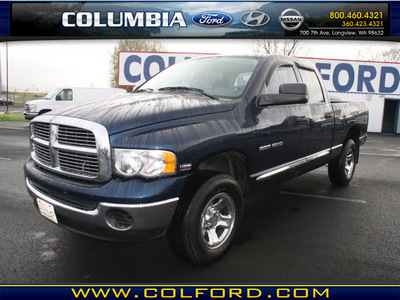 dodge ram pickup 1500 2005 blue slt gasoline 8 cylinders 4 wheel drive automatic 98632