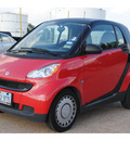 smart fortwo 2009 red coupe pure gasoline 3 cylinders rear wheel drive automatic 77037
