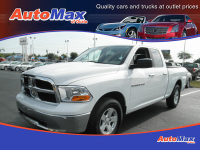 ram ram pickup 1500 2011 white pickup truck slt flex fuel 8 cylinders 2 wheel drive automatic 34474