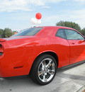 dodge challenger 2009 red coupe r t gasoline 8 cylinders rear wheel drive 6 speed manual 34474