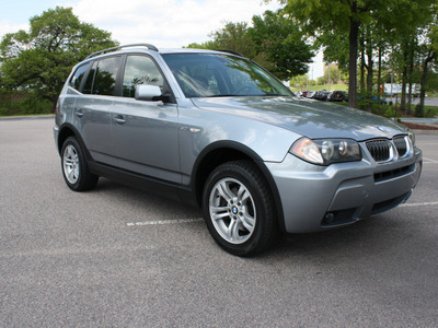 bmw x3 2006 gray suv 3 0i gasoline 6 cylinders all whee drive automatic 27616