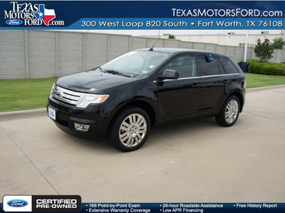ford edge 2010 black suv limited gasoline 6 cylinders front wheel drive automatic with overdrive 76108